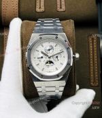 TW factory Copy Audemars Piguet Royal Oak Moon Perpetual Calendar Watch 41mm White Dial